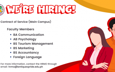 Notice of Hiring: UA Main Campus, Sibalom